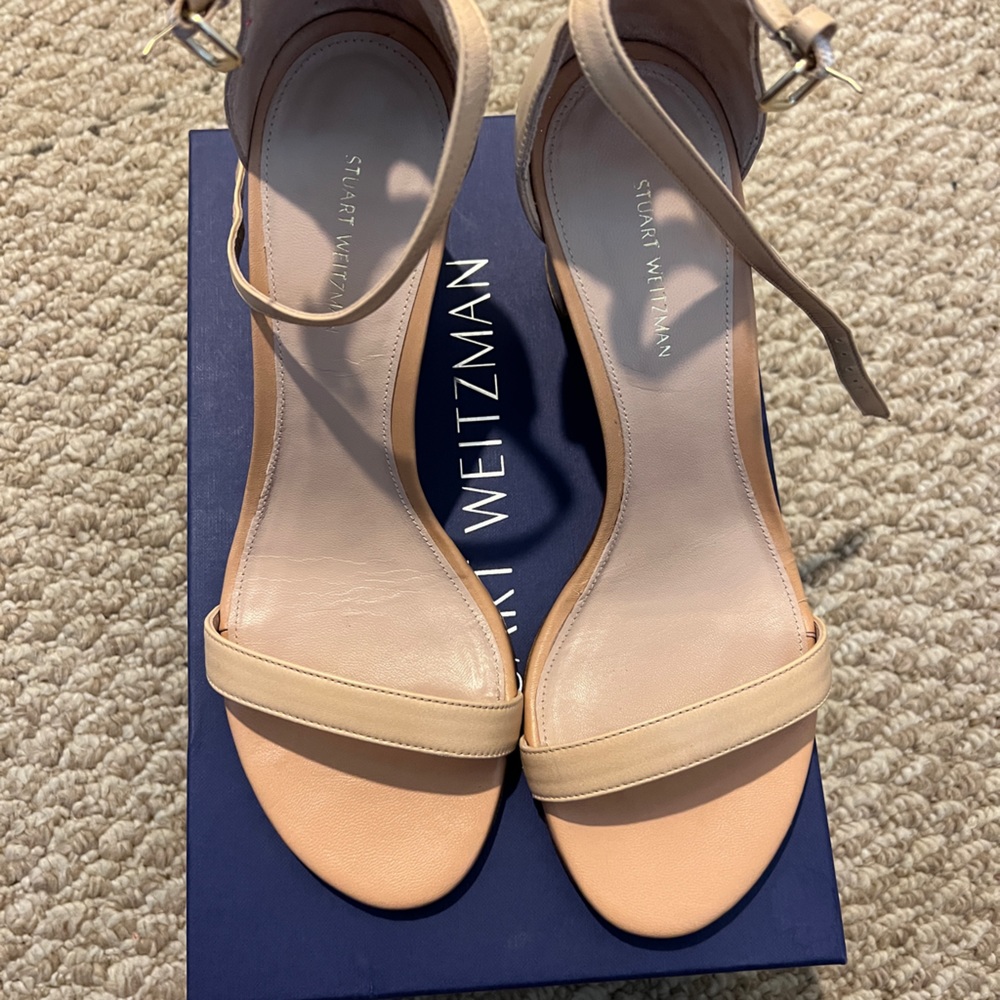 Stuart Weitzman NearlyNude Ankle Strap Sandal